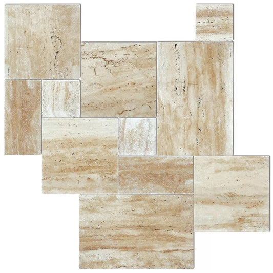 Elegant travertine flooring showcasing sophisticated design and timeless beauty for upscale interiors.