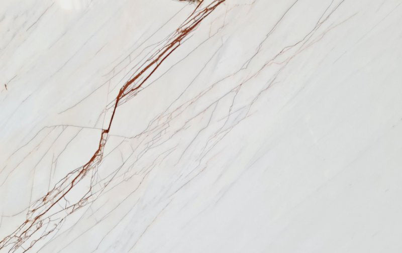 Elegant Rosso Venato and White Marble combination showcasing luxurious natural stone textures for sophisticated interior design.