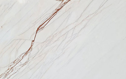 Elegant Rosso Venato and White Marble combination showcasing luxurious natural stone textures for sophisticated interior design.