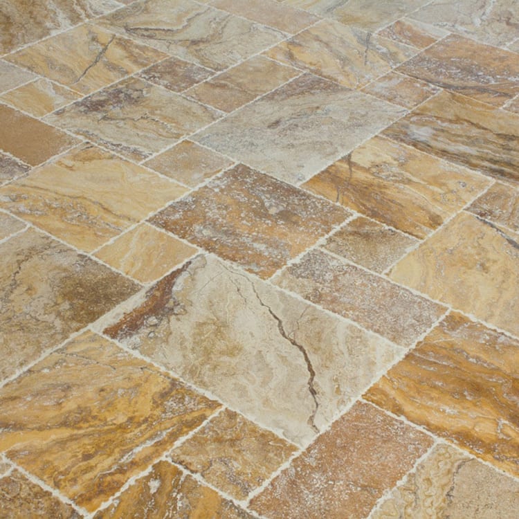 Scabos Antique Pattern Brushed, Chiseled, and Partially Filled - Full Truckload.
