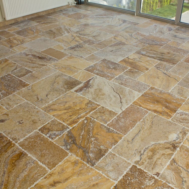 Scabos Antique Pattern Brushed, Chiseled, and Partially Filled - Full Truckload.