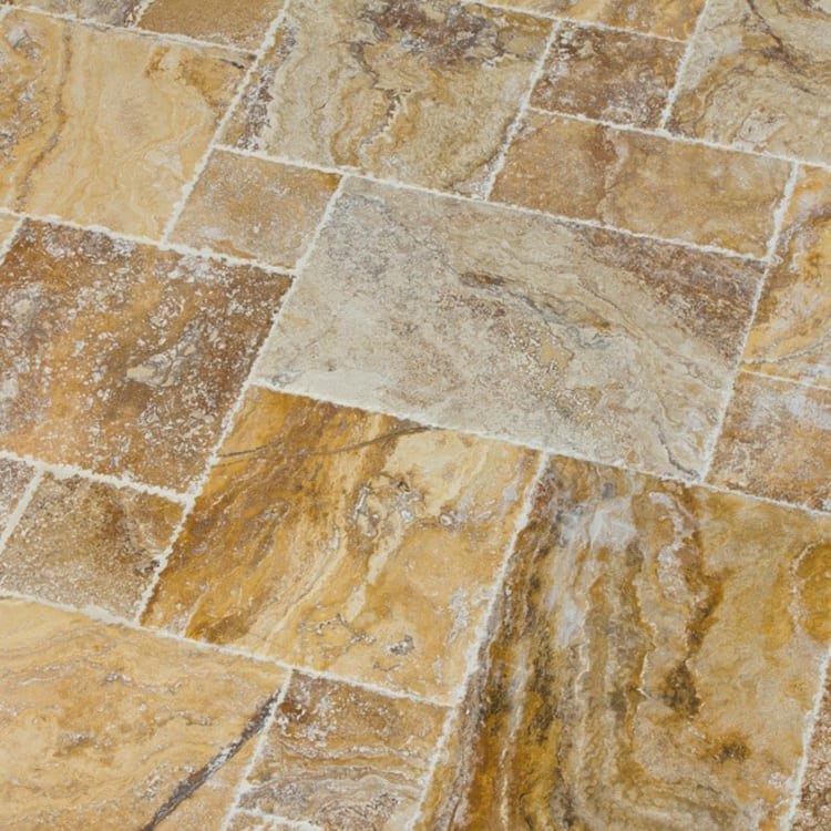 Scabos Antique Pattern Brushed, Chiseled, and Partially Filled - Full Truckload.