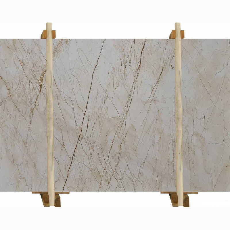 Sofita Beige Bookmatching Marble Slabs Polished - Livfloors Collection.