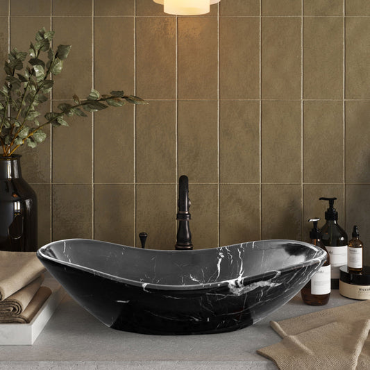 Elegant black marble surface showcasing luxurious and sophisticated interior design elements