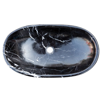 Elegant black marble surface showcasing luxurious and sophisticated interior design elements