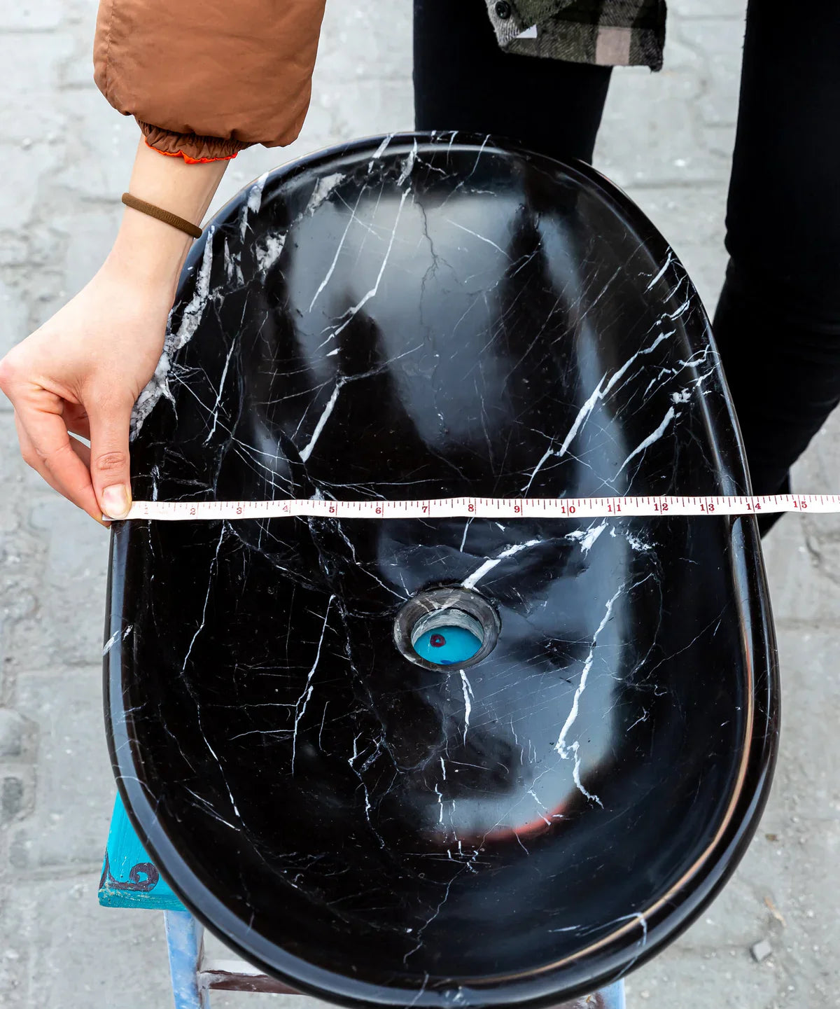Elegant black marble surface showcasing luxurious and sophisticated interior design elements