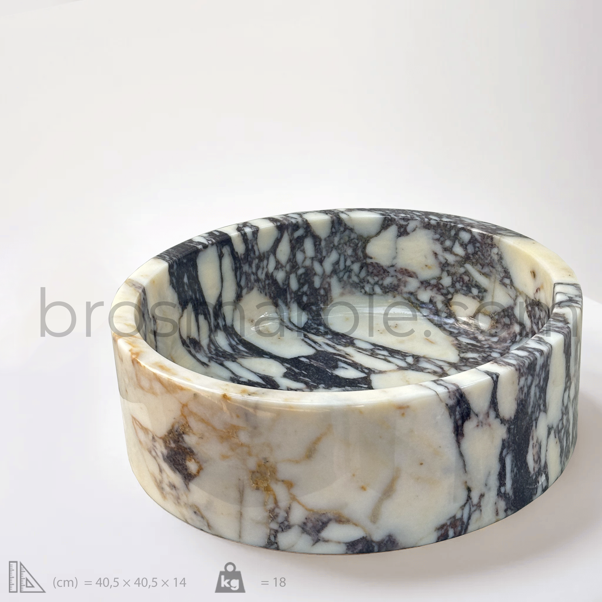 View the image of Viola Marble Vessel Sink (BRS015) at BROSMARBLE. Premium marble sink in the Sinks category, available for $470.00.