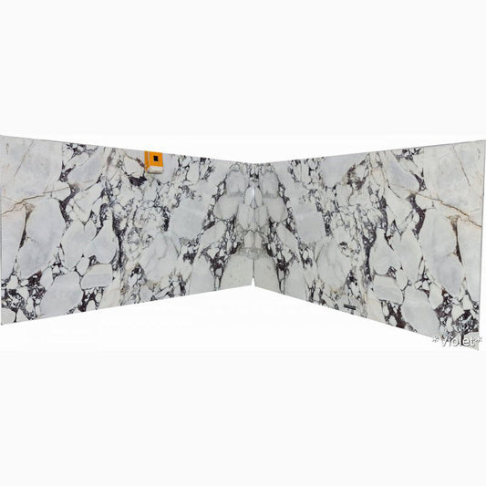 Calacatta Viola polished marble surface showcasing elegant natural veining and luxurious finish for premium interiors