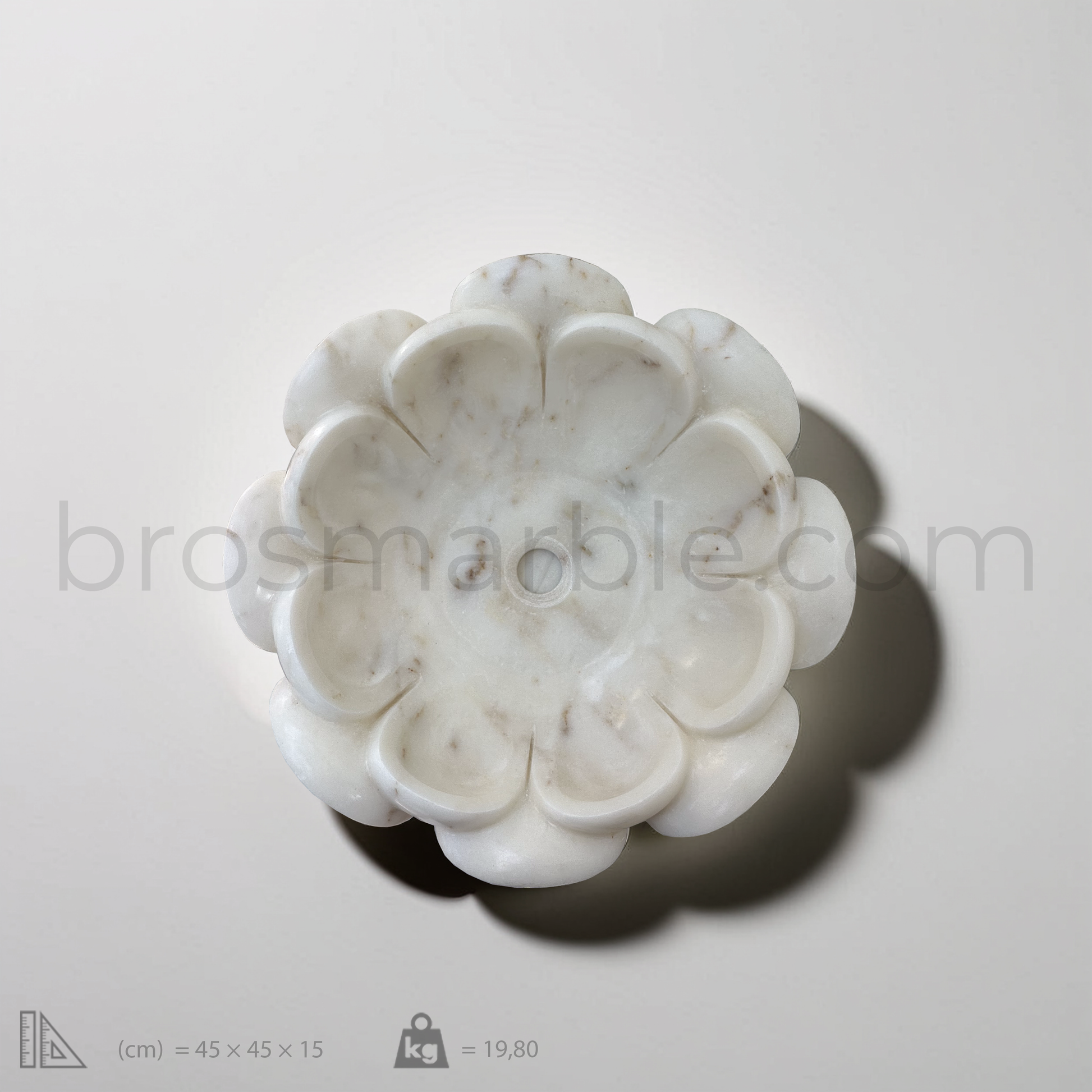 View the image of White Flower Marble Vessel Sink (BRS011) at BROSMARBLE. Premium marble sink in the Sinks category, available for $870.00.